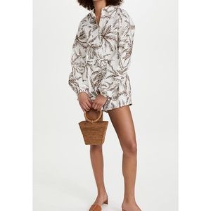 Charlie Holiday Women's Lola Romper, Isle of Palm White, Small